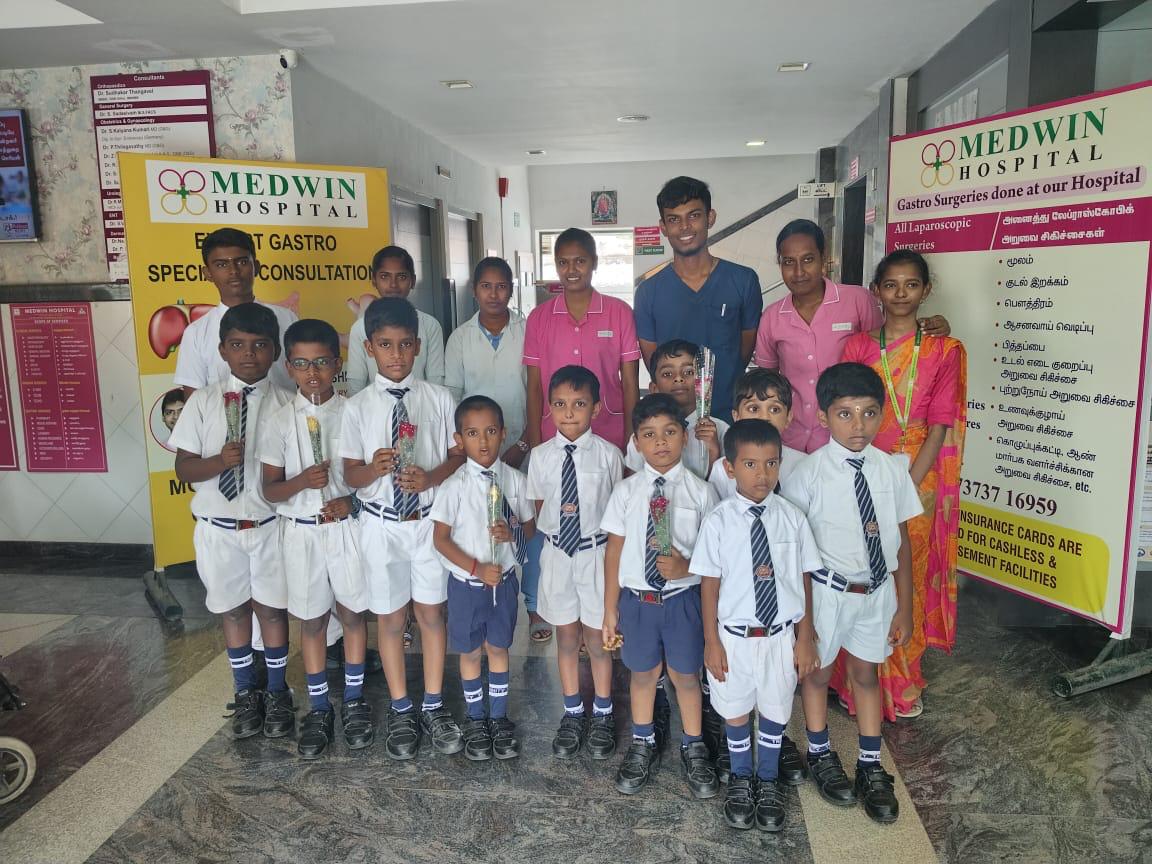 On the occasion of National Doctors Day , Our Trinitarians visited a hospital nearby and expressed gratitude to doctors for their contribution to society.
