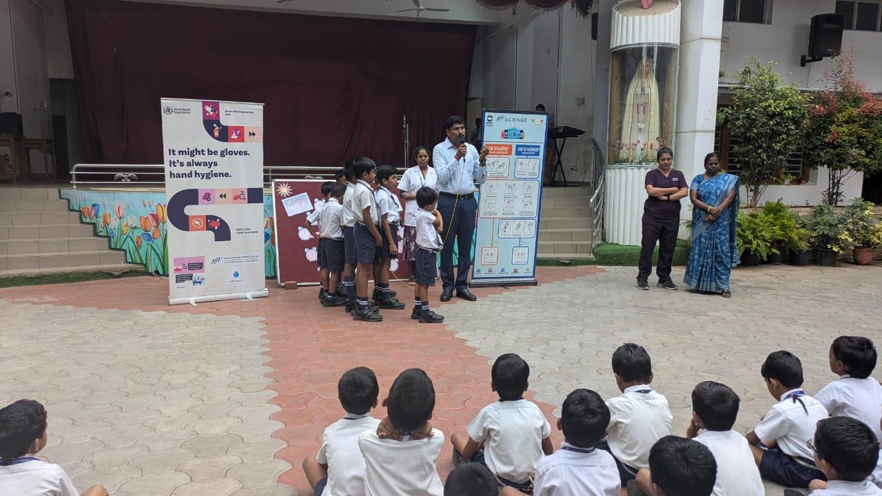 Hand washing awareness session