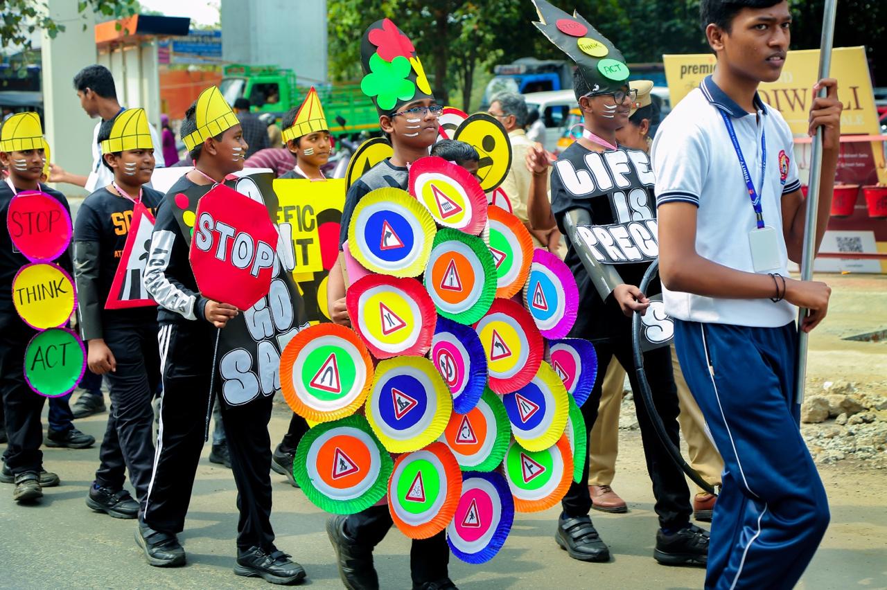 Social Awareness Rally on Road Safety, Say no to Drugs, Save the Environment, Women Safety, Peace & Harmony