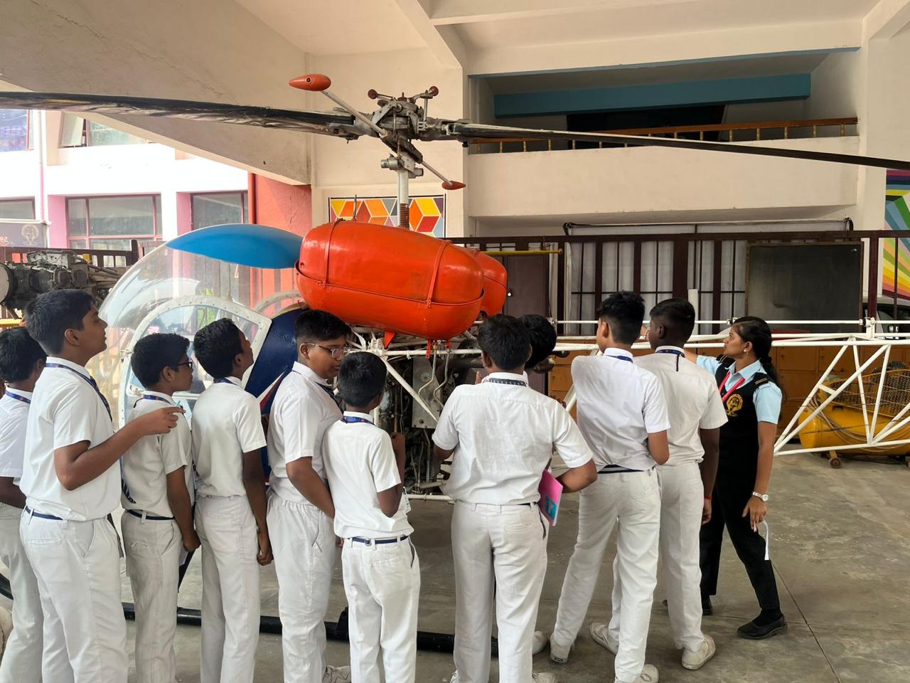 An educational visit to Nehru College of Aeronautics, Coimbatore by 7th grade students.