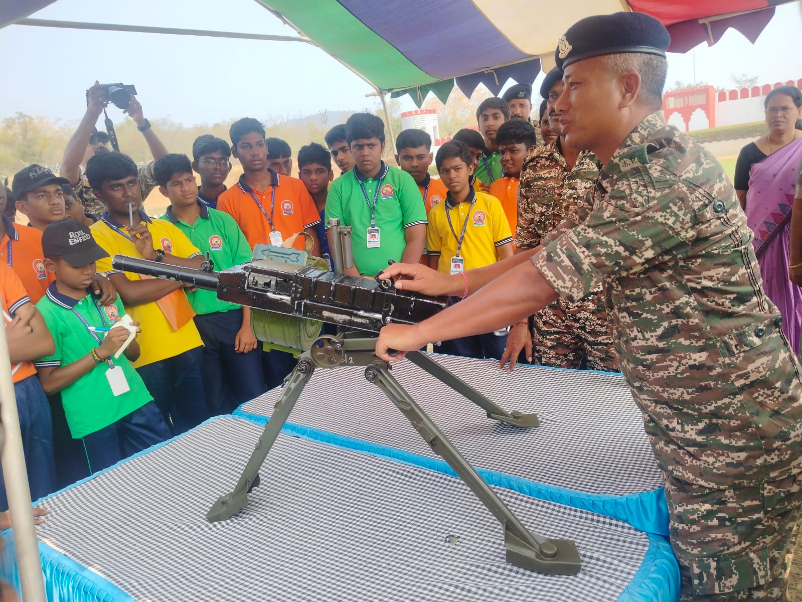 Students visit to CRPF training Centre